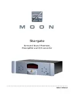 moon Preamplifier and D/A converter Owner'S Manual preview