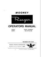 Preview for 1 page of Mooney 20-1147 Operator'S Manual