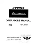 Preview for 1 page of Mooney M20 F Operator'S Manual