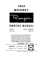 Preview for 2 page of Mooney Ranger M20C 1968 Owner'S Manual