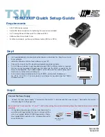 Moons' Applied Motion Products TSM23XIP Quick Setup Manual preview