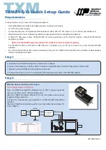 Moons' Applied Motion Products TXM24-S/Q Quick Setup Manual preview