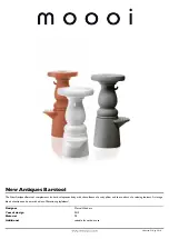 Moooi New Antiques Barstool Manual preview