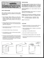 Предварительный просмотр 4 страницы moore o matic Z133b Series Homeowner'S Installation And Operating Manual