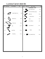 Preview for 8 page of Mooreco Lumina Carel Add-On BLT-90083 Assembly Instructions Manual