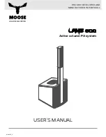 Предварительный просмотр 1 страницы MOOSE LANE600 User Manual