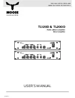 Preview for 1 page of MOOSE TL120D User Manual