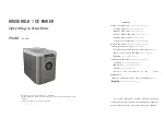 Moosoo YT-E-005D Operating Instructions Manual preview