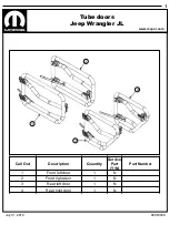 Mopar 77072498AB Manual preview