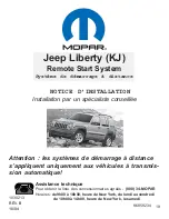 Preview for 19 page of Mopar Jeep Liberty Remote Start System Installation Instructions Manual