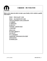 Mopar K6860899 Instruction Manual preview