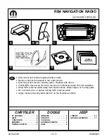 Mopar RB4 User Manual preview