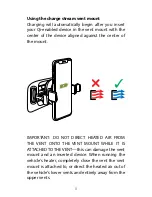 Предварительный просмотр 8 страницы Mophie charge stream vent mount User Manual