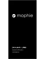 Mophie juice pack H2PRO User Manual предпросмотр