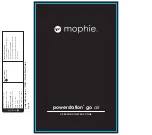 Mophie powerstation go Operating Instructions Manual preview