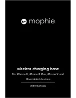 Mophie Wireless charging base User Manual предпросмотр