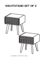 Preview for 1 page of mopio Ensley Nightstand Set of 2 Assembly Instructions Manual