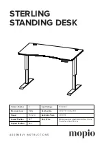 Preview for 1 page of mopio Sterling Standing Desk Assembly Instructions Manual