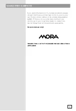 Предварительный просмотр 17 страницы Mora VMT125X Instruction Manual