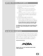 Предварительный просмотр 21 страницы Mora VMT561X Instruction Manual