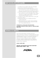 Предварительный просмотр 39 страницы Mora VMT561X Instruction Manual