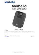 Предварительный просмотр 1 страницы Morbella AirPump AX1 User Manual