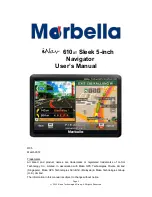 Morbella iNav 610XT User Manual preview