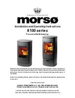 Preview for 1 page of Morco 8100 series Installation And Operating Instructions Manual