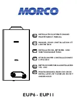 Preview for 1 page of Morco EUP11 Installation, Operation And Maintenance Manual