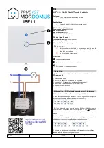 MORDOMUS iSF11 Quick Start Manual предпросмотр