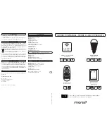 Preview for 1 page of Moree 2.4 GHz LED products Instruction Manual