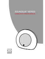 Предварительный просмотр 1 страницы Morel Soundsub series Owner'S Manual