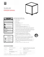 Предварительный просмотр 1 страницы Morel SUB-8X Owner'S Manual