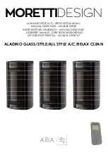 Moretti Design ARIA ALADINO GLASS/STYLE/ALL STYLE A/C/RELAX CLEAN Dedicated Manual предпросмотр