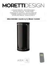 Предварительный просмотр 1 страницы Moretti Design ARIA ERGONOMIC GLASS A/C/RELAX CLEAN Dedicated Manual