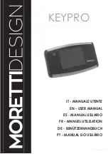 Preview for 1 page of Moretti Design KEYPRO User Manual