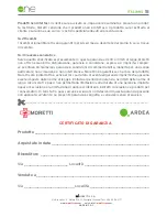 Preview for 15 page of Moretti ARDEA ONE Instruction Manual