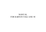 Preview for 3 page of Moretti BARTON VOLCANO 50 Manual