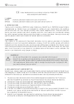 Preview for 12 page of Moretti MOPEDIA Atlante 1.0 Instruction Manual