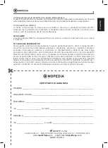 Preview for 7 page of Moretti Mopedia MP167 Instruction Manual