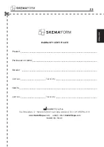 Preview for 47 page of Moretti SKEMAFORM Rugy PM100X Instruction Manual