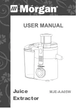 Preview for 1 page of Morgan MJE-AA05W User Manual