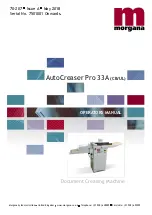 Предварительный просмотр 2 страницы Morgana AutoCreaser Pro 33A Instruction Manual