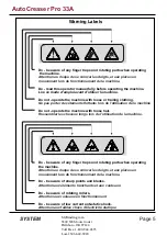 Предварительный просмотр 6 страницы Morgana AutoCreaser Pro 33A Instruction Manual