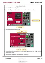 Предварительный просмотр 14 страницы Morgana AutoCreaser Pro 33A Instruction Manual