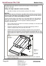 Предварительный просмотр 29 страницы Morgana AutoCreaser Pro 33A Instruction Manual