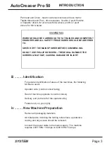 Preview for 3 page of Morgana AutoCreaser Pro 50 Service Manual