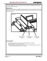 Preview for 14 page of Morgana AutoFold Pro Operator'S Manual