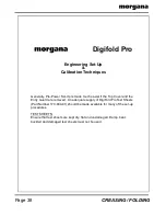 Предварительный просмотр 38 страницы Morgana Digifold Pro CB Service Manual