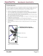 Preview for 33 page of Morgana DocuFold Pro Operator'S Manual